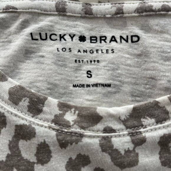 Lucky Brand Small Women’s Cheetah Print Animal Long Sleeve Shirt - Picture 3 of 5